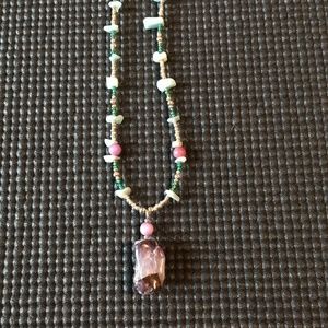 Semi-precious Amethyst beaded necklace